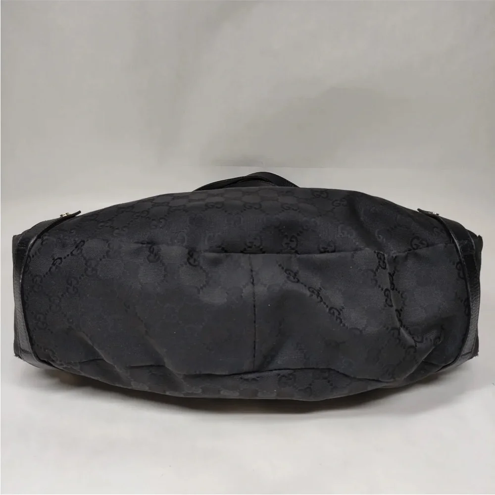 Gucci Black Canvas Leather Bag